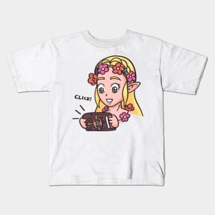 Blonde Tourist Elf - Gaming Summer Kids T-Shirt